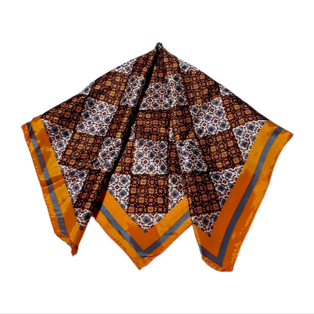 $2 When You Buy 10 Items Marked 🎄10/$20. Elegant Orange Patterned Scarf - Picture 4 of 5